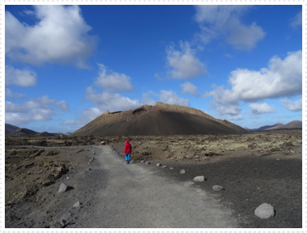 Walking thru the lava field Walking thru the lava field